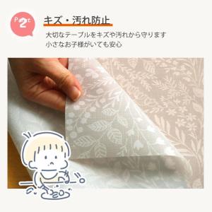 テーブルクロス 防水 ビニール レース 120...の詳細画像4