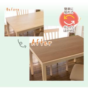 テーブルデコレーション 90×150cm 木目...の詳細画像2