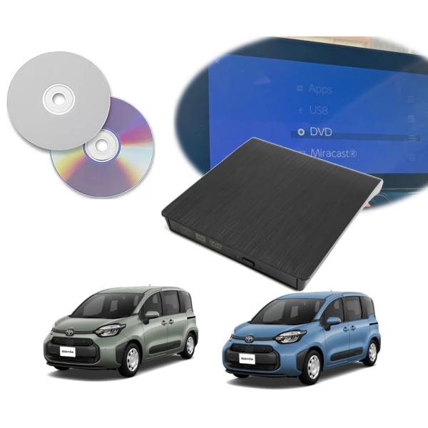 シエンタ  DVD/CDプレイヤー 車載用dvd 純正 10.5インチ ディスプレイオーディオ用 コ...