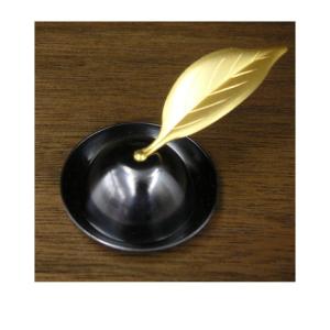 ローソク消し 木の葉 仏具 ろうそく消し 火消し (2204001121)
