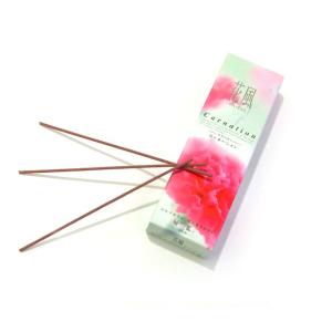 線香 自宅用 家庭用 煙の少ない お線香 「花風 カーネーション 小バラ詰 微煙」(22060016...