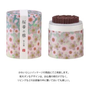 線香 微煙 桜華の雅 10分線香 極寸 桜の香...の詳細画像3