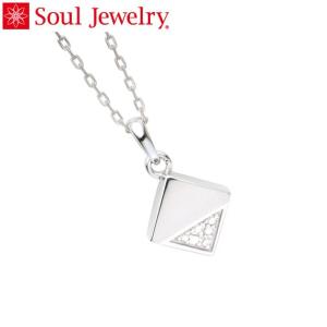 遺骨ペンダント Soul Jewelry キューブ カット Pt900 プラチナ 『ダイヤモンド』 （予定納期約4週間） (2209001109)｜mgohnoya