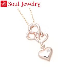 遺骨ペンダント Soul Jewelry ハートIII K18 ローズゴールド 『ダイヤモンド』 （予定納期約4週間） (2209001554)｜mgohnoya