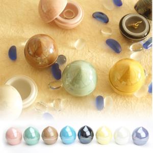 ミニ骨壷 骨壺 かわいい おしゃれ 小さい 手元供養 仏具 陶器 供養 ミニ 骨壷 ミニ骨壺 『虹珠（にじだま）』  全8色から選べます