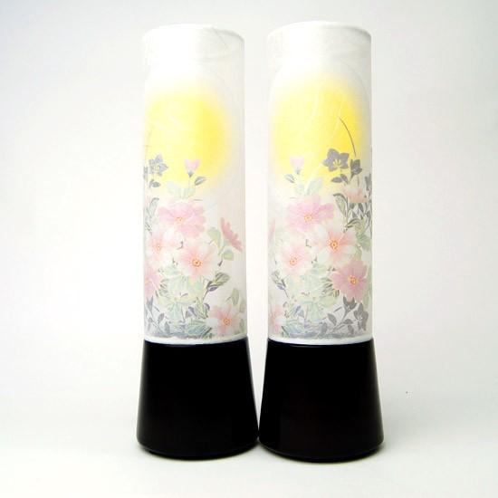 提灯 新盆 お盆 初盆 おしゃれ ちょうちん モダン 可愛い コンパクト スリム ミニ 盆提灯 2本...