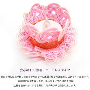モダン ミニ 盆飾り 「水引盆提灯「盆帰郷」 ...の詳細画像4