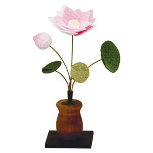 モダン ミニ 盆飾り 最短翌日 「盆飾り ちりめん細工 御供え花 蓮の花」 お盆 初盆 新盆 お盆用品 お盆飾り お供え 小さい おしゃれ 仏具 仏壇