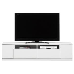 ローボード(テレビ台/テレビボード) ブラック木目 〔幅180cm:46型〜80型対応〕 オープン収納棚付き 日本製 〔完成品 開梱設置〕〔代引不可〕 ローボード(テレビ台/テレビボード) ブラック木目 〔幅180cm:46型〜80型対応〕 オープン収納棚付き 日本製 〔完成品 開梱設置〕〔代引不可〕