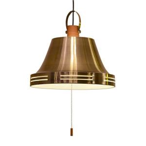 ペンダントライト/照明器具 〔3灯〕 スチール×天然木 ELUX(エルックス) Wood bell アンティークブラス 〔電球別売〕〔代引不可〕 ペンダントライト/照明器具 〔3灯〕 スチール×天然木 ELUX(エルックス) Wood bell アンティークブラス 〔電球別売〕〔代引不可〕