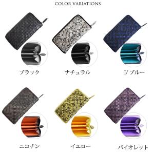 パイソン 長財布 レディース 本革 ヘビ革 蛇...の詳細画像3