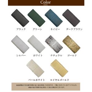 長財布 メンズ パイソン 蛇革 本革 財布 薄...の詳細画像4