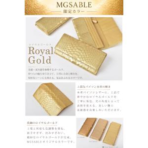 長財布 メンズ パイソン 蛇革 本革 財布 薄...の詳細画像5
