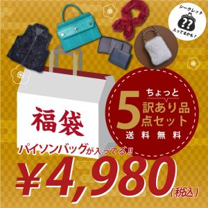 福袋 2025 パイソン バッグ 本革 財布 リアル ファー マフラー 5点セット 訳あり品 レディース アウトレット  本物  春先 秋 冬 防寒 温活 送料無料 プレゼント