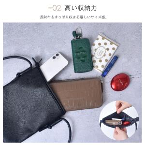 ポシェット ショルダーバッグ レディース 本革...の詳細画像5
