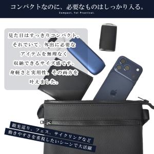 サコッシュ バッグ メンズ レディース 牛革 ...の詳細画像5