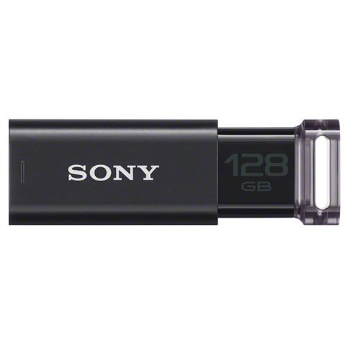 USB メモリー 128GB ソニー SONY USM128GU B ノック スライド メモリーカー...