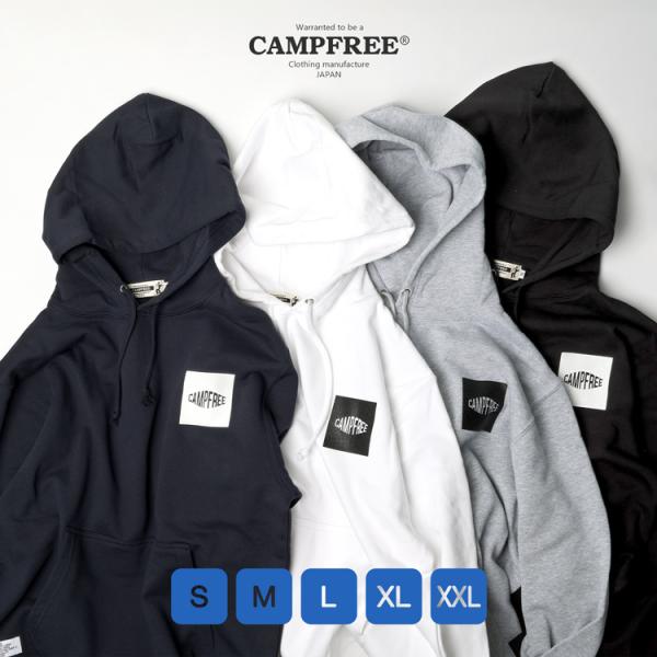 プルオーバー パーカー CAMPFREE 10.0オンス 胸プリント グラフィックパーカー　大人用 ...