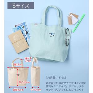 トートバッグ 帆布 サブバッグ さめ キャンバ...の詳細画像4