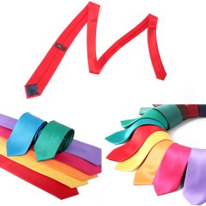 ネクタイ 無地 カラバリネクタイ 7cm幅 メ...の詳細画像3