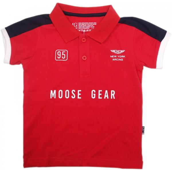 Moose Gear(ムースギア) ポロシャツ NEW YORK RACING レッド [並行輸入品...
