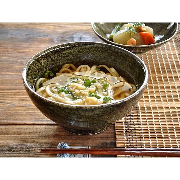 食器 和食器 おしゃれ どんぶり 深緑窯変讃岐丼 モダン 美濃焼 うどん鉢 そば 丼ぶり