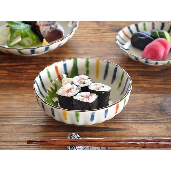 食器 和食器 おしゃれ 小鉢 彩り錦十草菊形4.0小鉢 モダン 美濃焼 煮物鉢 取り鉢 菊型