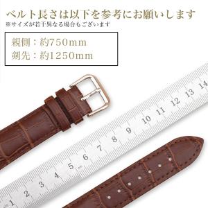 腕時計 レザー ベルト 22mm 本皮 20m...の詳細画像2
