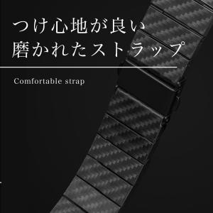 スマートウォッチ バンド カーボン 22mm ...の詳細画像1