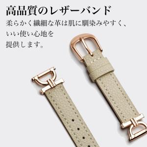 スマートウォッチ バンド レザー ベルト 革 ...の詳細画像3