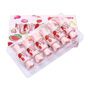 Sharplace 6ピース/個/セットリップグレーズメイクアップリキッドリップスティックリップグロスモイスチャライグ＆ロングラスティング-キャンディ