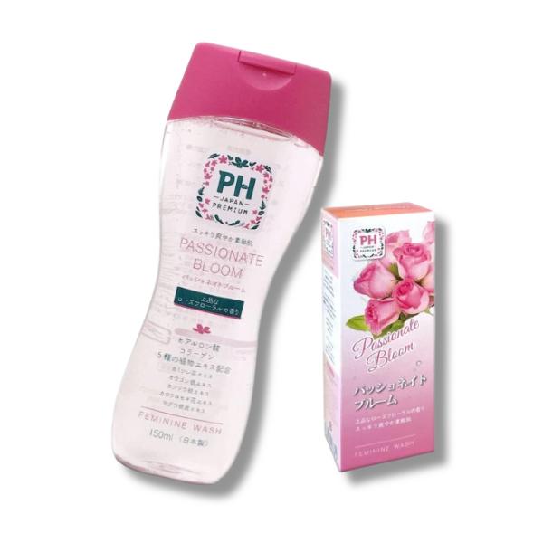 PH-JAPAN-PREMIUM フェミニンウォッシュ 150ml（パッショネイトブルーム) 赤