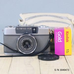 【中古】【保証付 】　オリンパス　OLYMPUS PEN EE-2　S/N 2404154（フイルム付セット）　フィルムカメラ｜mi-na