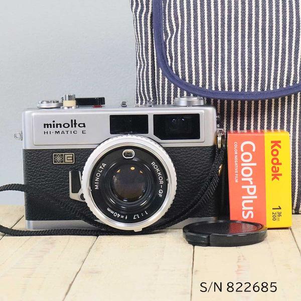【中古】【保証付 】　minolta HI-MATIC E　S/N 822685（ケース・フイルム付...