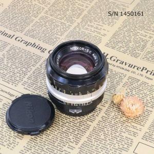 【保証付 】【中古】　オールドレンズ　Nikon NIKKOR-S.C Auto 50mm f1.4 ニコン Fマウント S/N 1401492　(ポーチ付)｜ミーナ