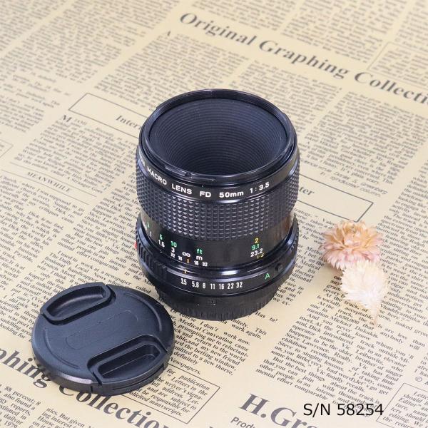 【保証付 】【中古】　オールドレンズ　CANON MACRO LENS NEW FD 50mm F3...