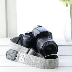 カメラストラップ camera strap　プロテジェ　グレーミックス　撥水加工　3.5ｃｍ幅フリータイプ MI-NA ミーナ　かわいい　おしゃれ｜mi-na