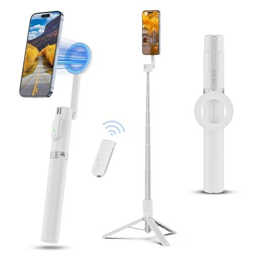 Ulanzi MagSafe用 自撮り棒 スマホ三脚 スマホホルダー 磁気マグネット式 セルカ棒 軽...