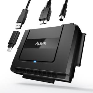 Alxum USB A+C to SATA IDE 両方対応 変換アダプター ハードディスク復旧 2.5/3.5インチ HDD SSD