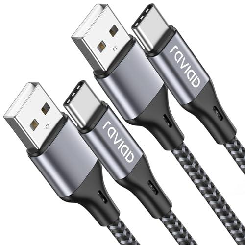 RAVIAD USB A to USB C ケーブル 2M 2本セット タイプ C ケーブ 3A 急...