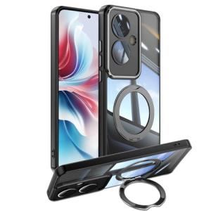 [ShinKin] スマホケース Oppo Reno11 A 5G 用 ケース カバー 透明 PC + TPU 素材 ケース リング付き カバー
