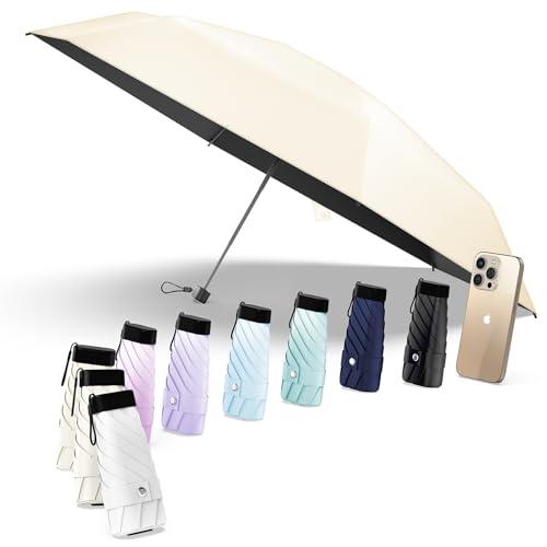 Alwgreen『149g極軽量・携帯』日傘 UVカット率 100% 完全遮光遮熱『レッドドット・デ...