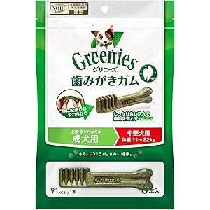 Greenies グリニーズ プラス 成犬用 中型犬用 11-22kg 6本 犬用歯みがきガム総合栄...