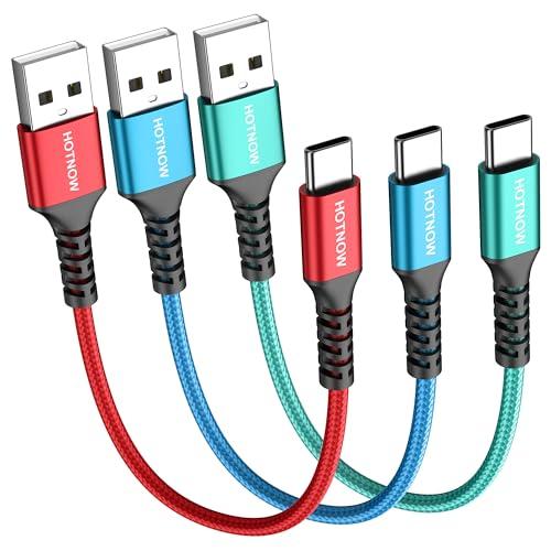 HOTNOW 短いUSB Cケーブル30 cm 3本、 0.3m USB-C QC 3.0 c型デバ...
