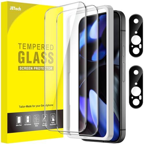 JETech Google Pixel 9用 液晶保護フィルム カメラレンズフィルム ガイド枠付き ...