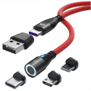 HPM 100W PD対応 マグネット 充電ケーブル 1m USB Type-C タイプc 急速充電...
