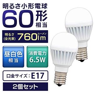 E17アイリスオーヤマ LED電球 昼白色 6...の詳細画像1