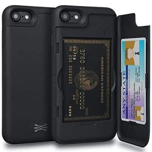 TORU CX PRO iPhone SE3 2022 ケース カード 収納背面 2枚 IC Suicaカード入れ カバ― ミラー付き (アイフ｜mi-naone