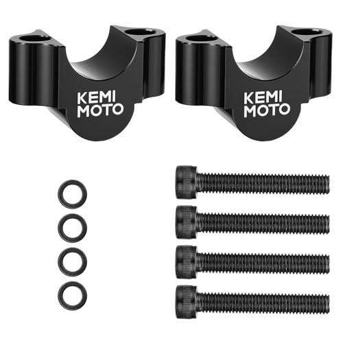 KEMIMOTO ハンドルポスト バイク 20mmアップ 汎用 ハンドルバー ライザー φ22.2m...