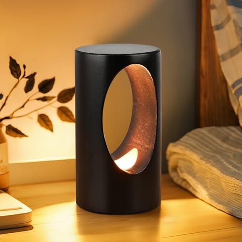 LEDの木製の電気スタンド、寝室のベッドサイドのナイトライト、創造的な家の装飾のテーブルランプ、ユニ...